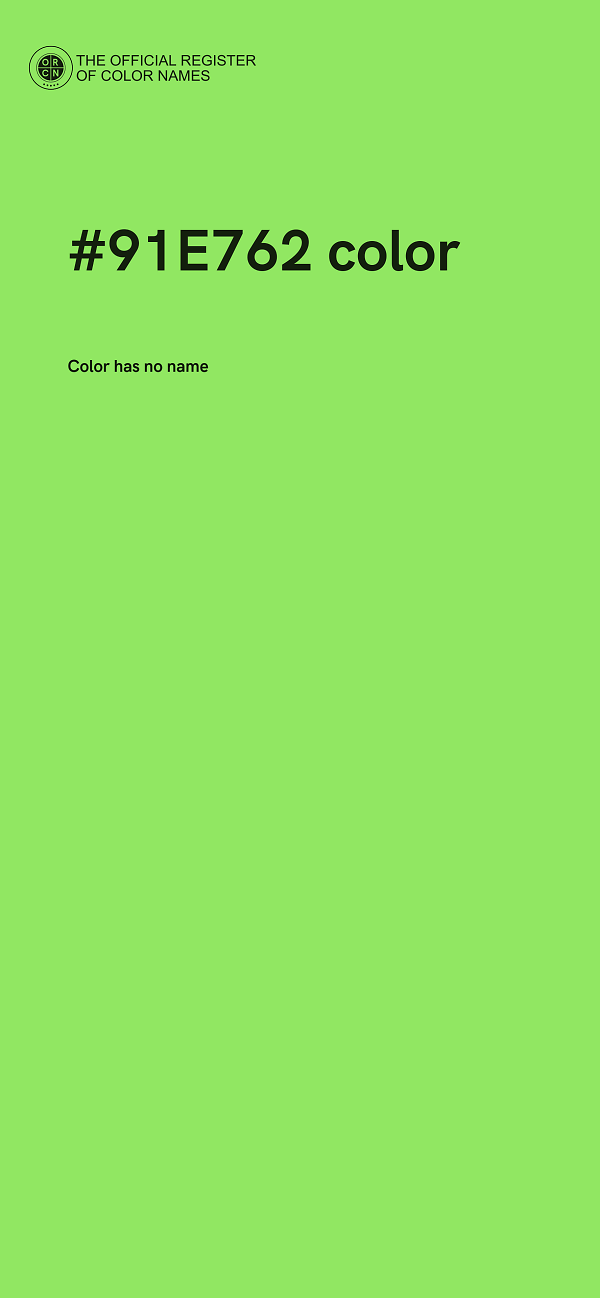 #91E762 color image