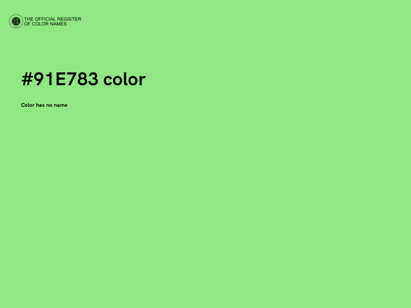 #91E783 color image