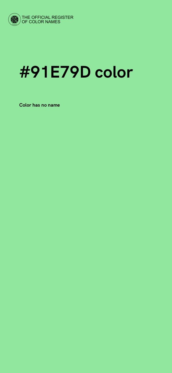 #91E79D color image
