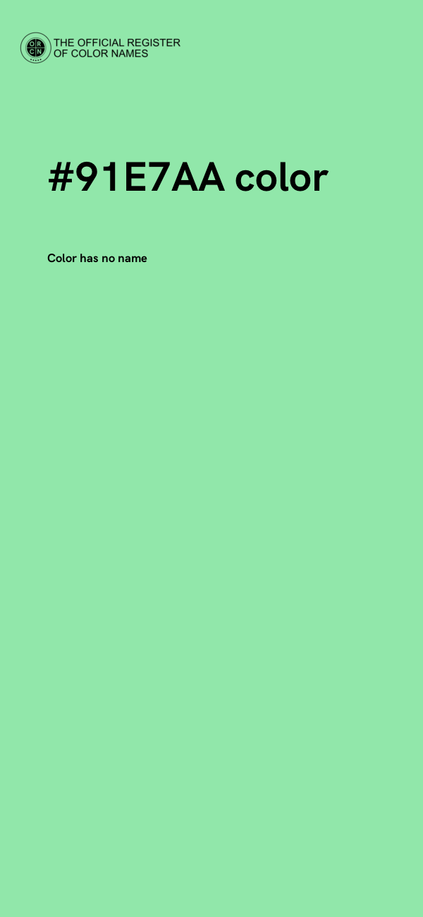 #91E7AA color image