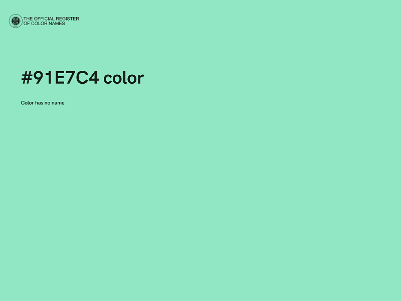 #91E7C4 color image