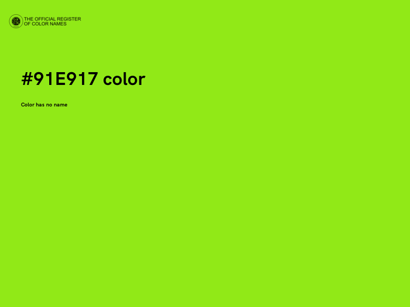 #91E917 color image