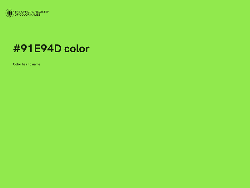 #91E94D color image