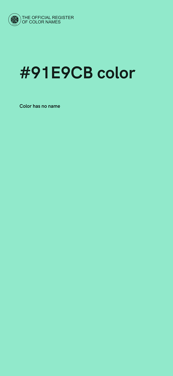#91E9CB color image