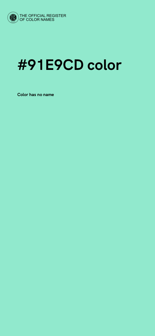 #91E9CD color image