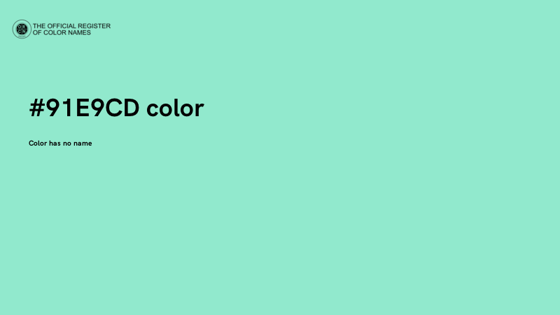#91E9CD color image