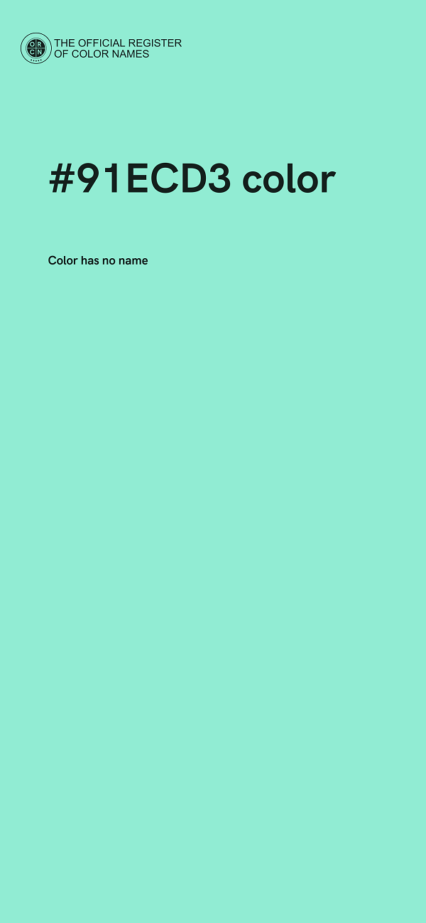 #91ECD3 color image