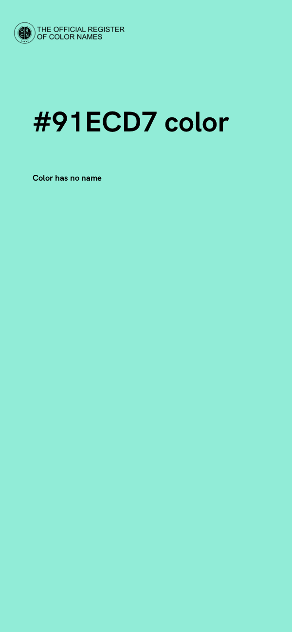 #91ECD7 color image