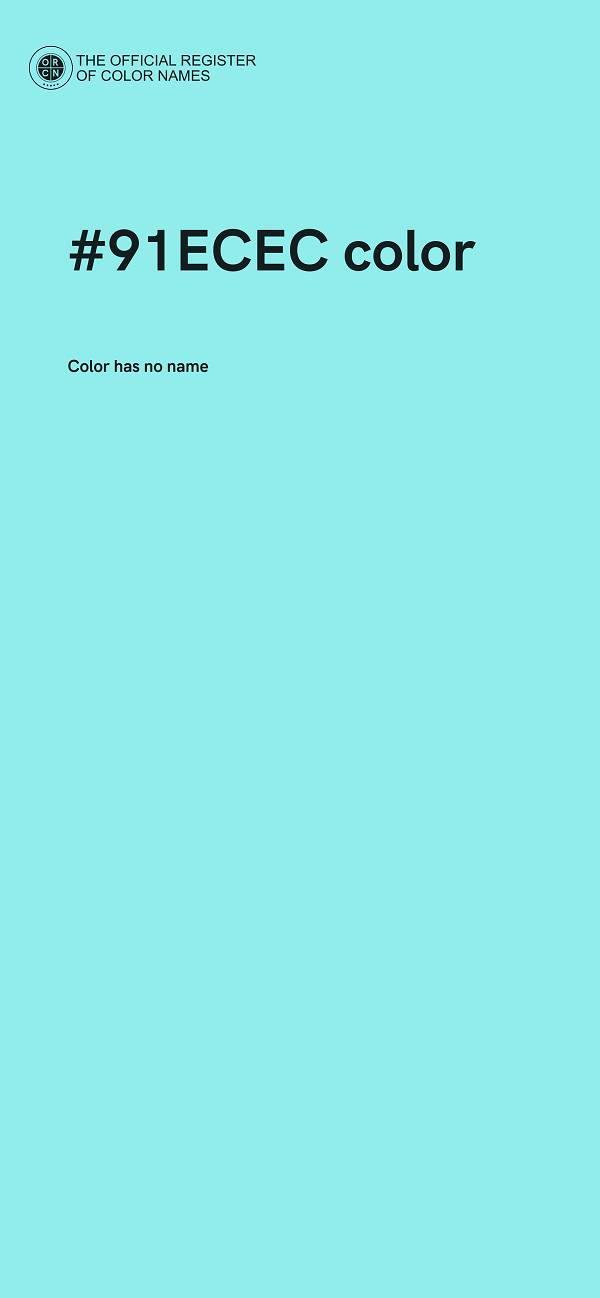 #91ECEC color image