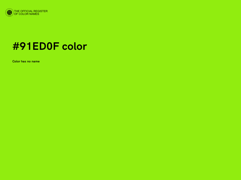 #91ED0F color image