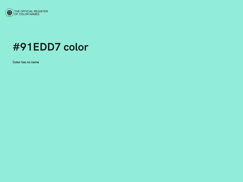 #91EDD7 color image