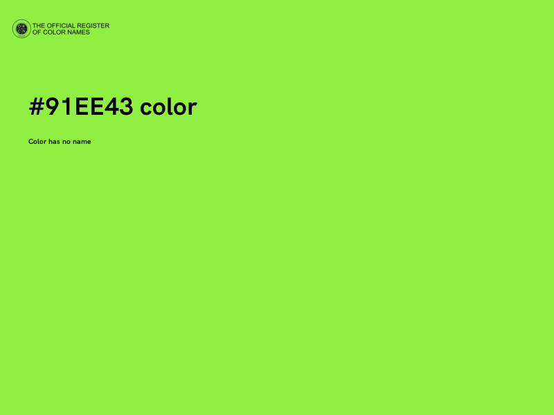 #91EE43 color image