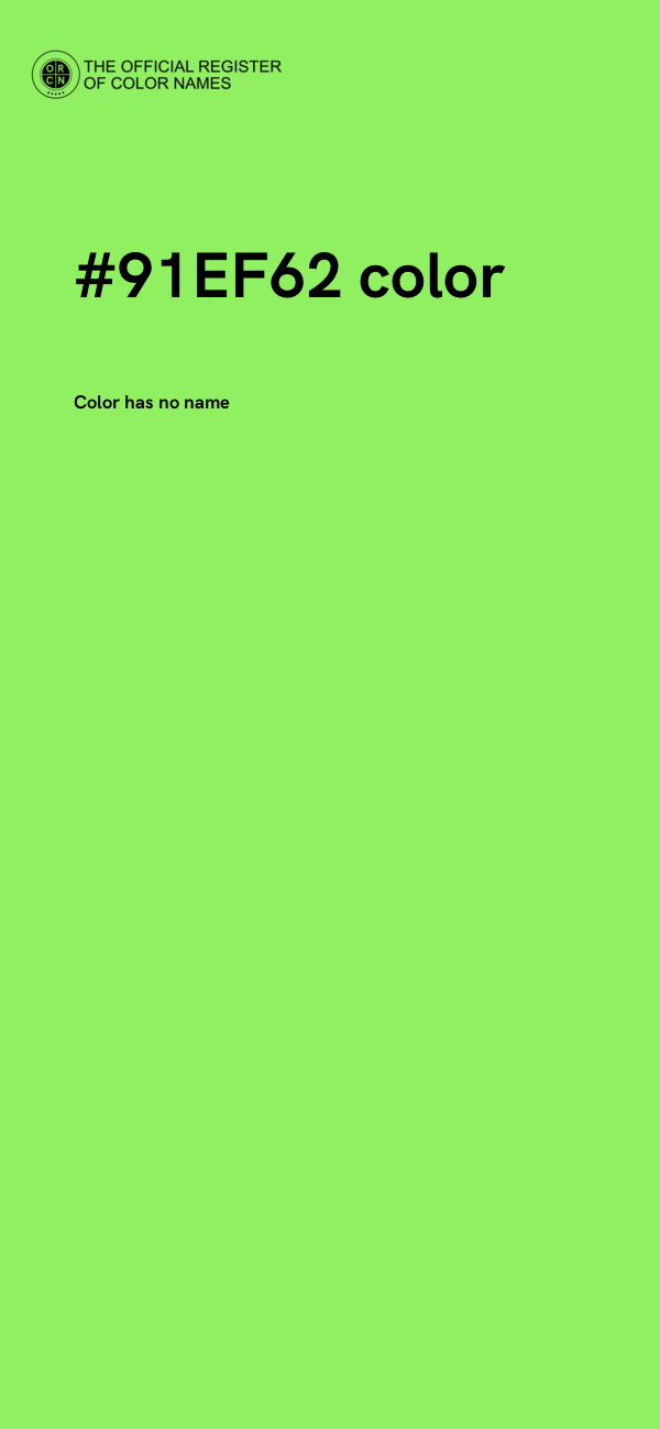 #91EF62 color image