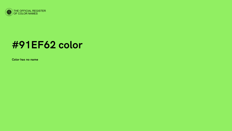 #91EF62 color image
