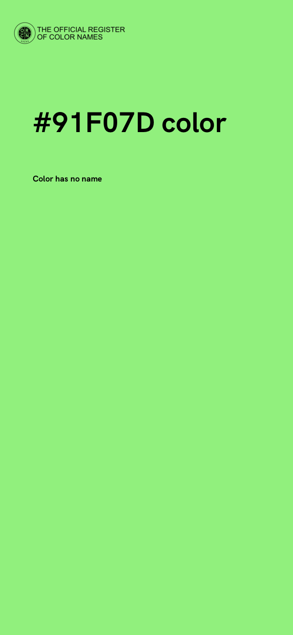 #91F07D color image