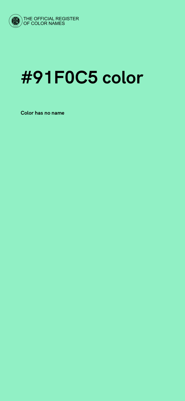 #91F0C5 color image