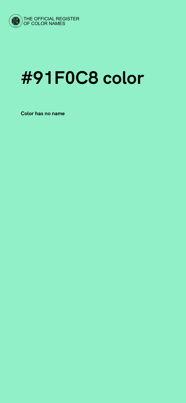 #91F0C8 color image