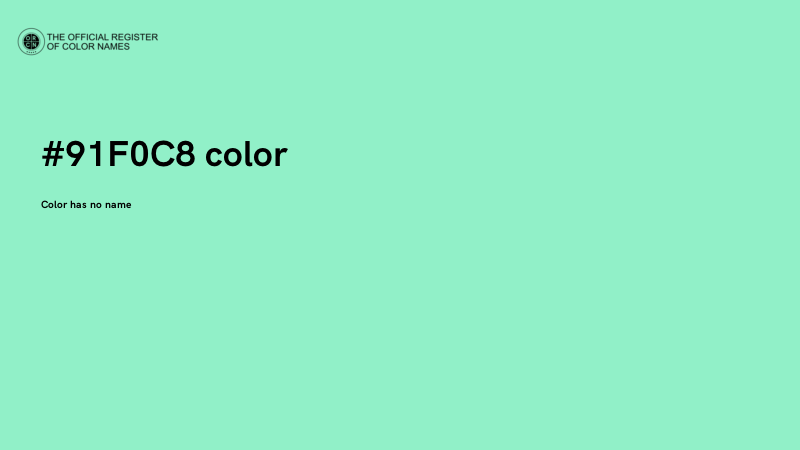 #91F0C8 color image