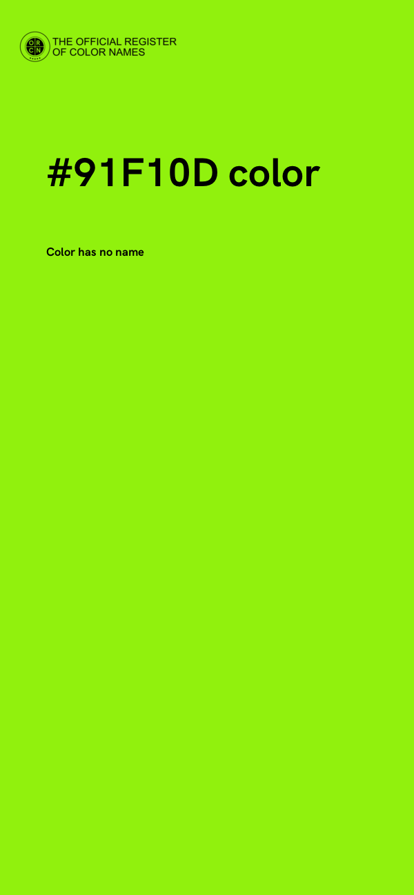 #91F10D color image