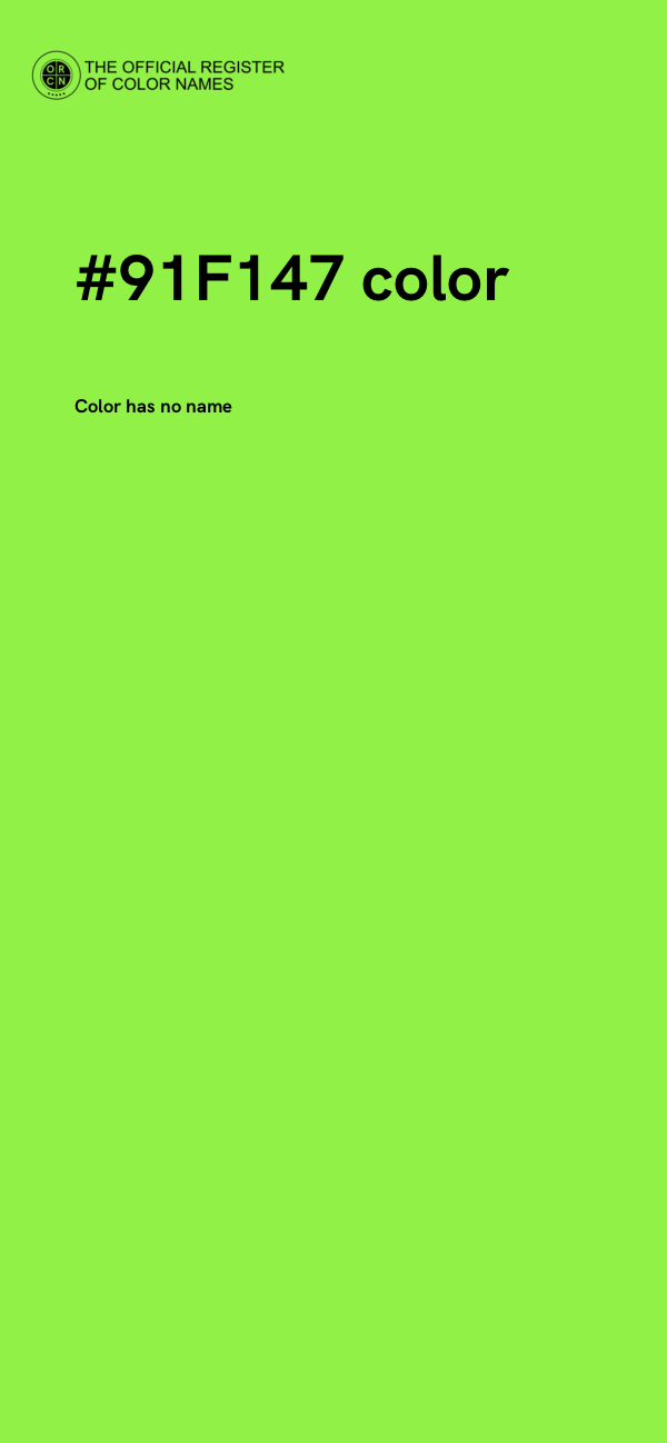 #91F147 color image