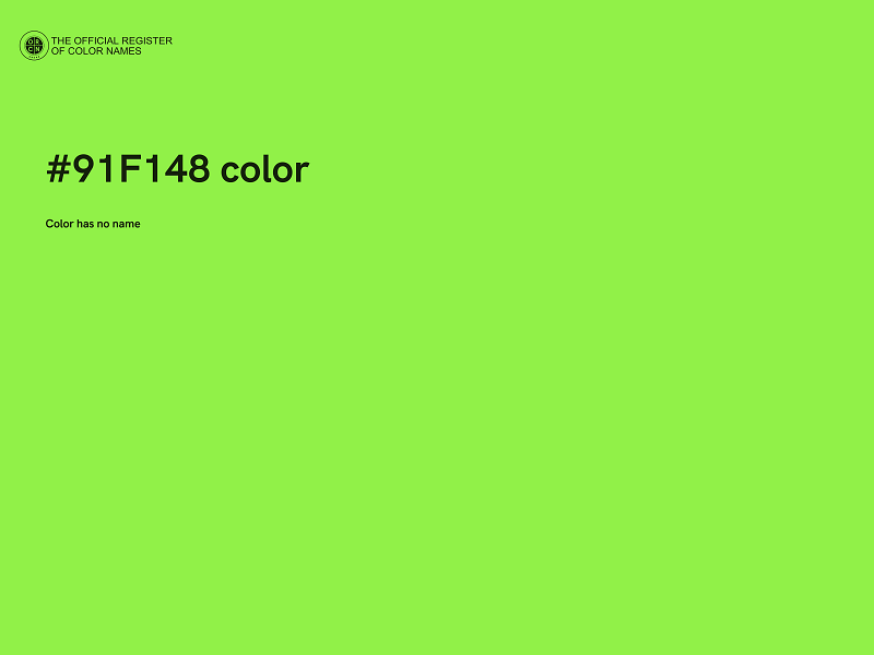 #91F148 color image