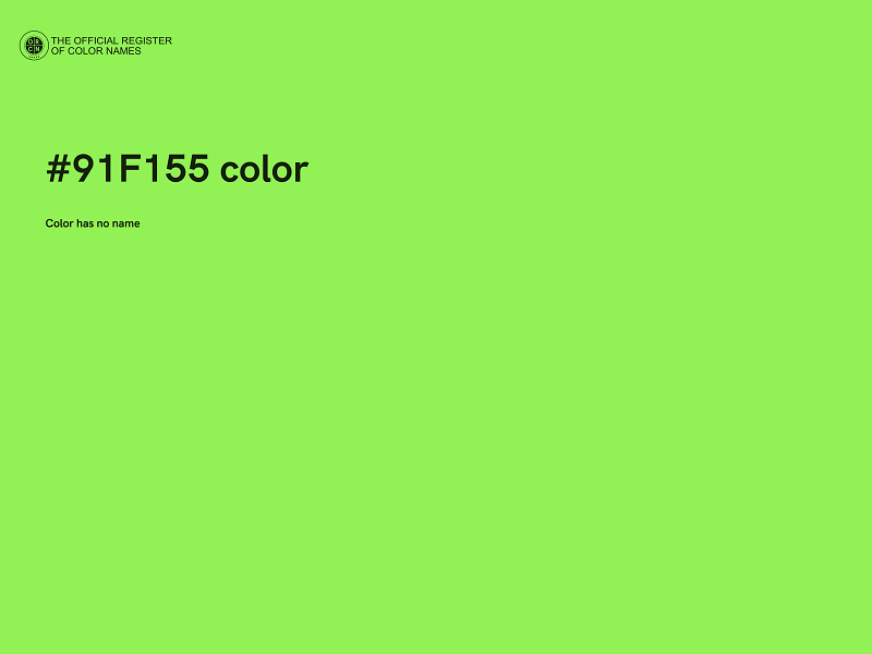 #91F155 color image