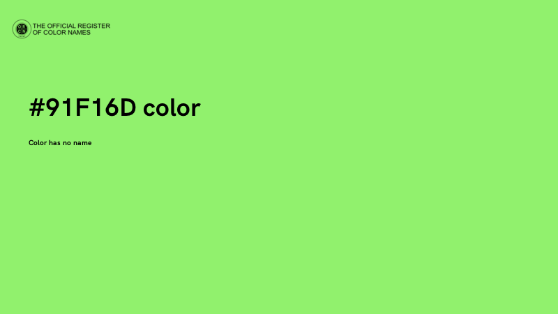 #91F16D color image