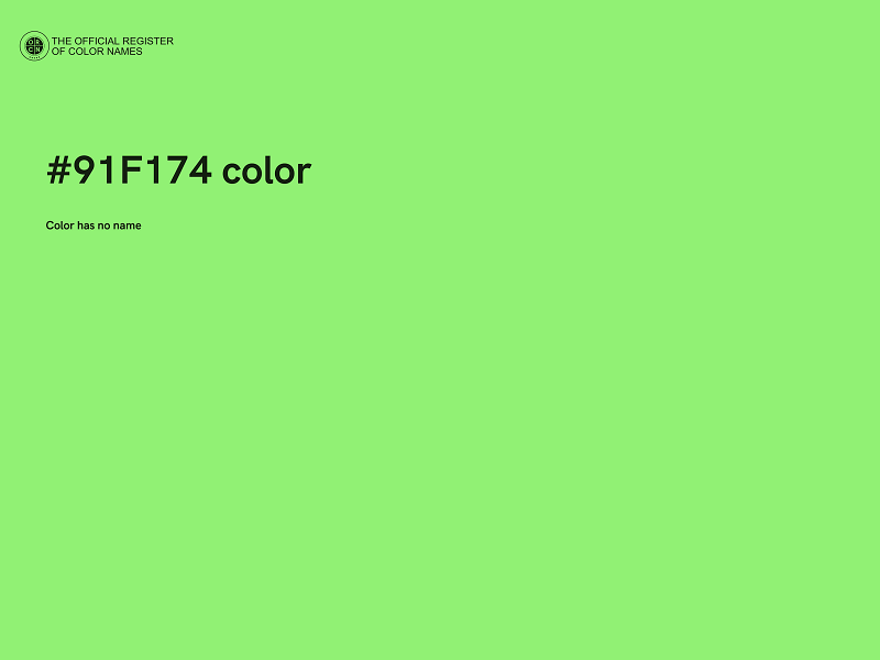 #91F174 color image