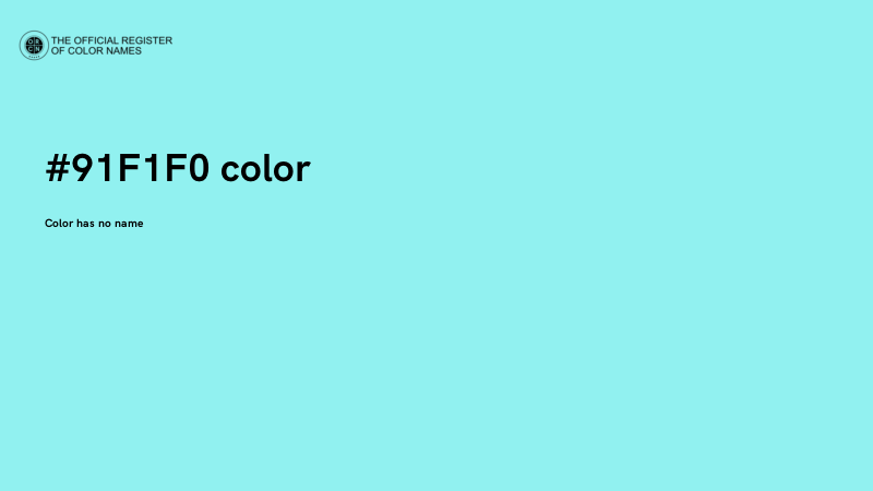 #91F1F0 color image