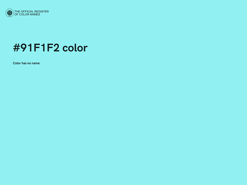 #91F1F2 color image