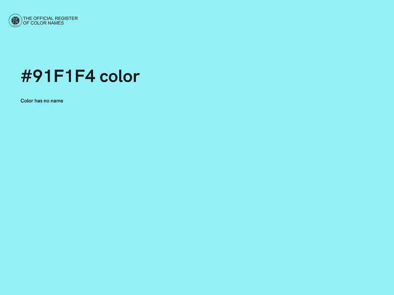 #91F1F4 color image