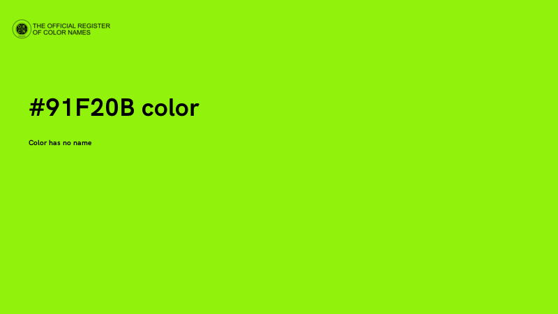 #91F20B color image