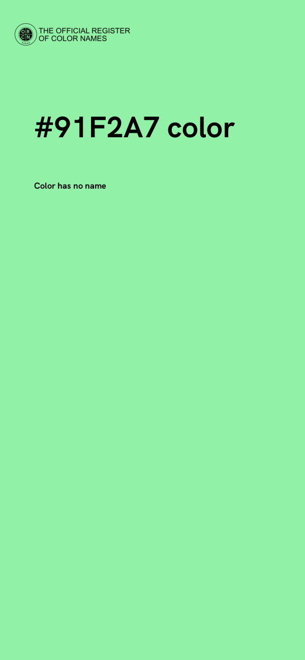 #91F2A7 color image