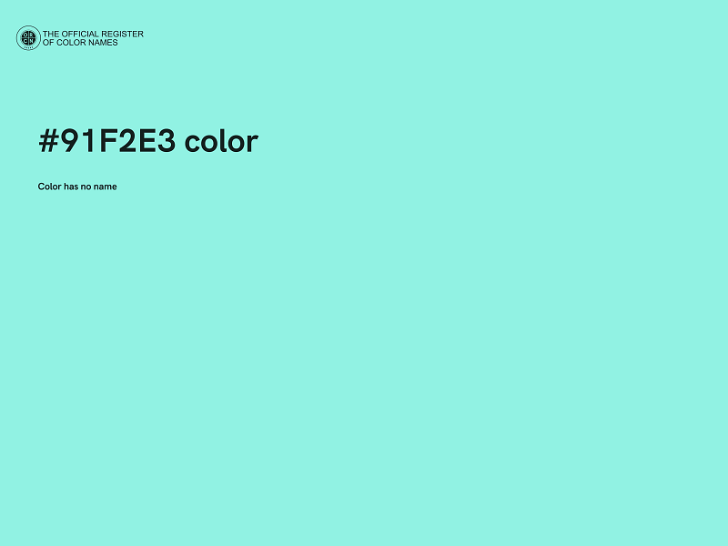 #91F2E3 color image