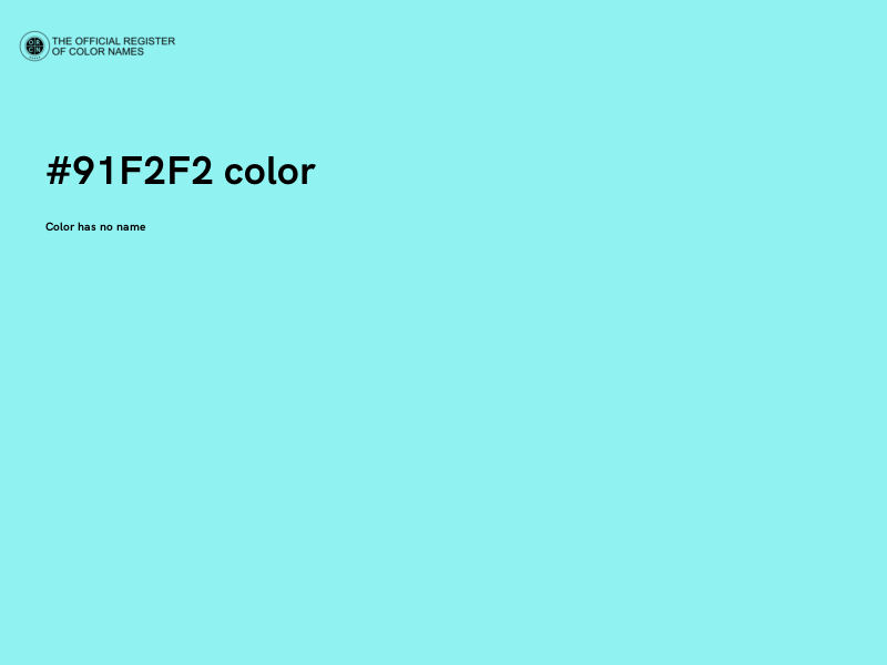 #91F2F2 color image