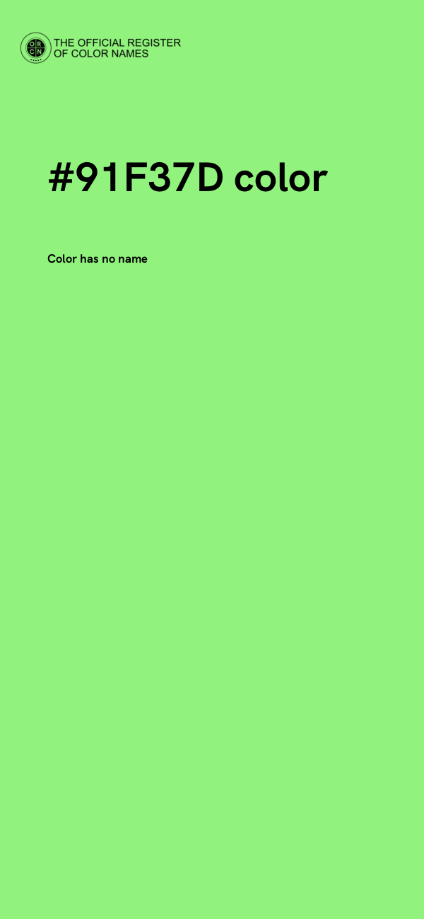 #91F37D color image