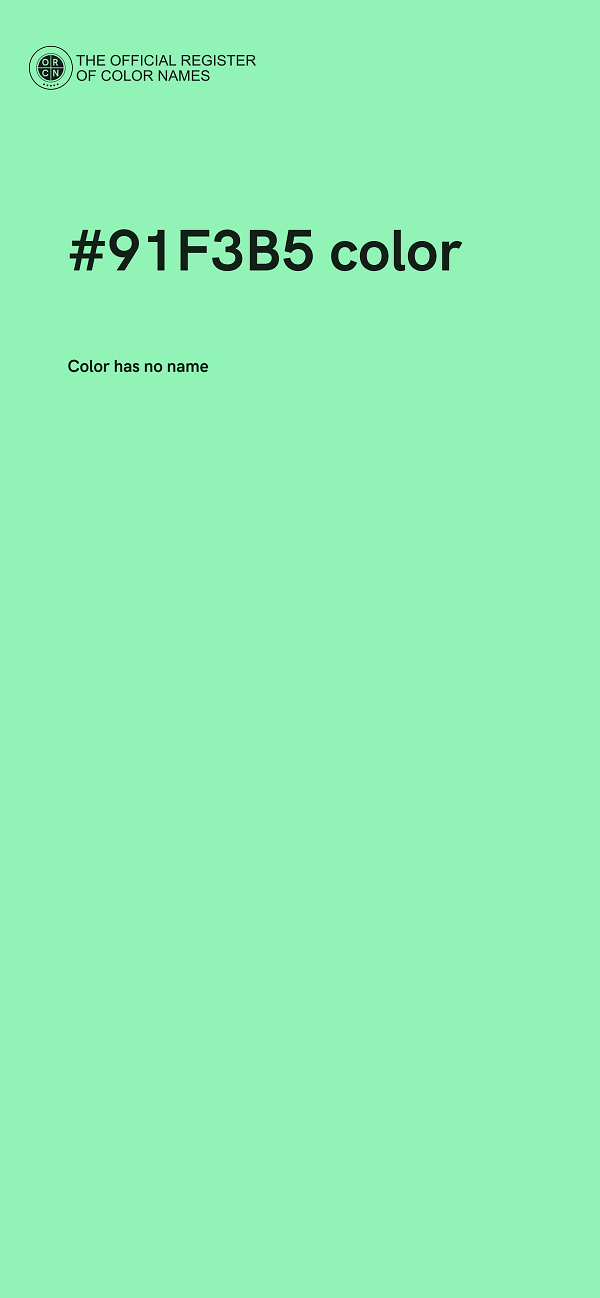 #91F3B5 color image