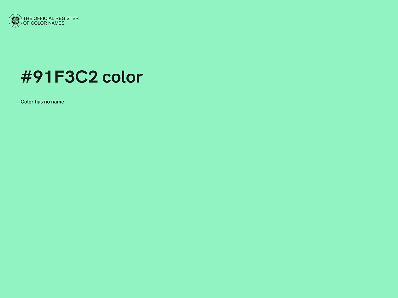 #91F3C2 color image