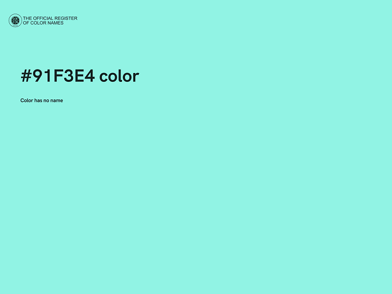 #91F3E4 color image