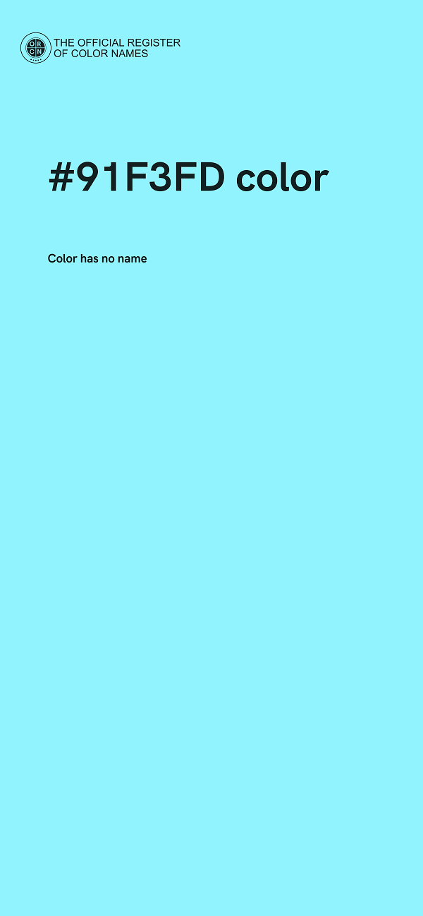 #91F3FD color image