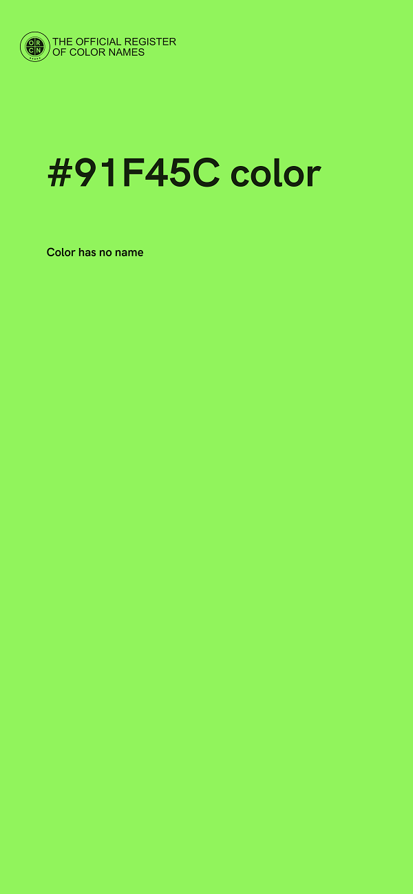#91F45C color image