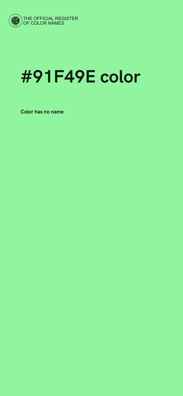 #91F49E color image