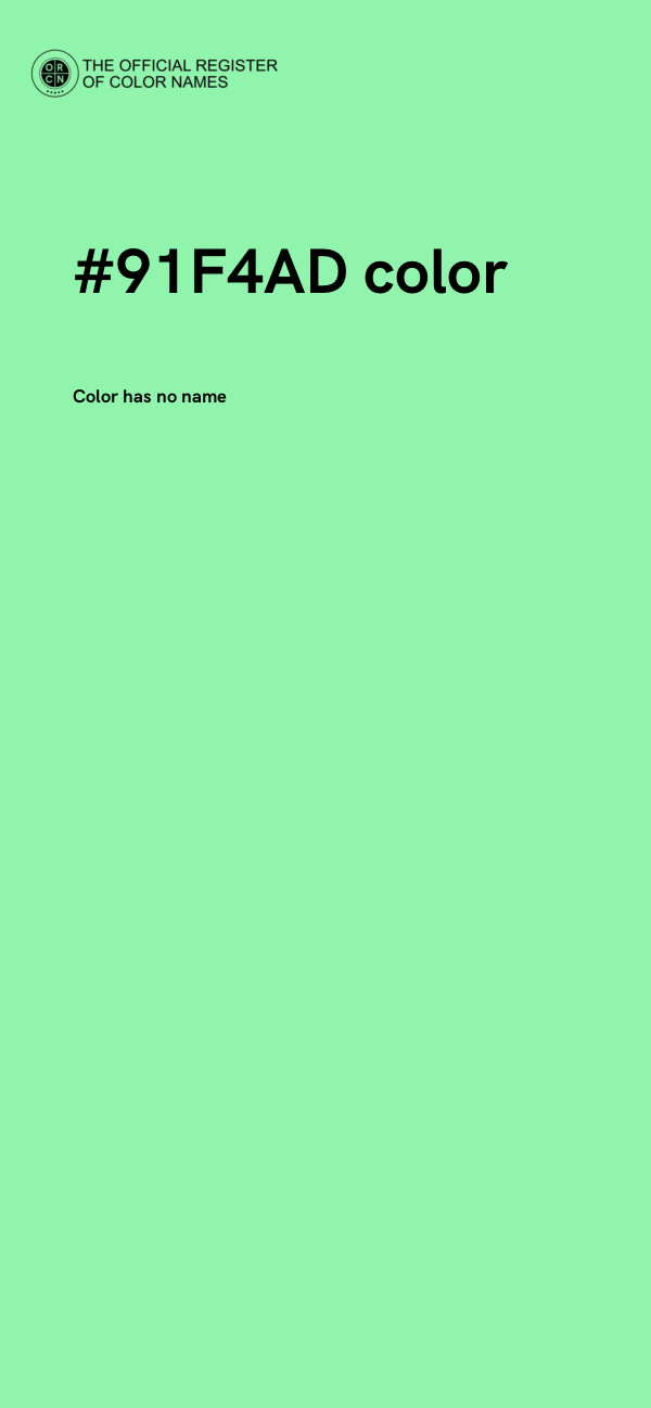 #91F4AD color image