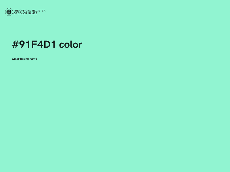 #91F4D1 color image