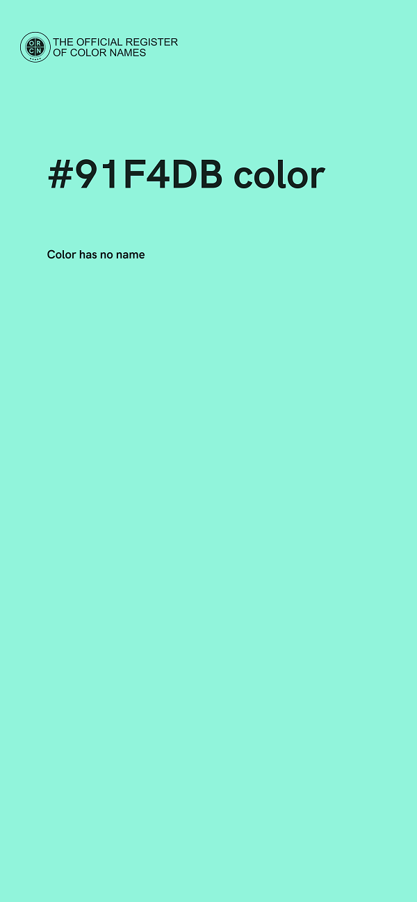 #91F4DB color image