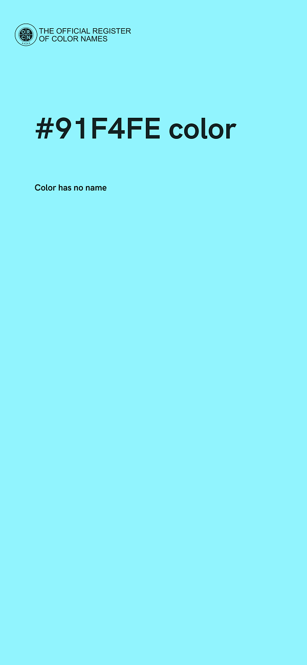 #91F4FE color image