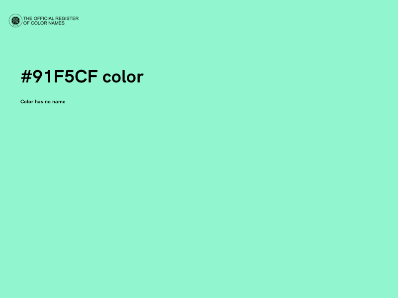 #91F5CF color image