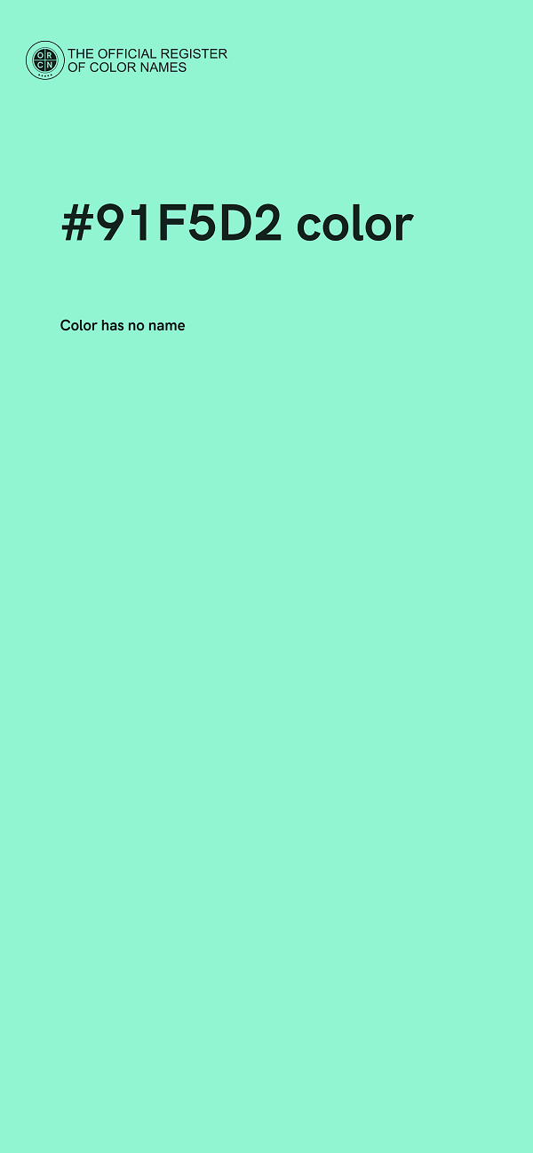 #91F5D2 color image