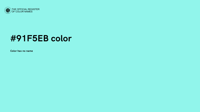 #91F5EB color image