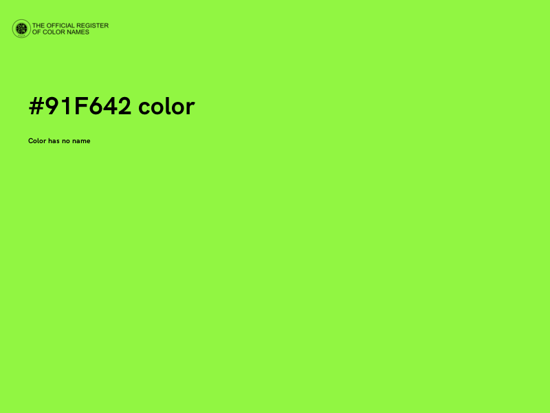 #91F642 color image
